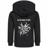 Kataklysm (Logo/Tribal) - Kinder Kapuzenjacke, schwarz, weiß, 116