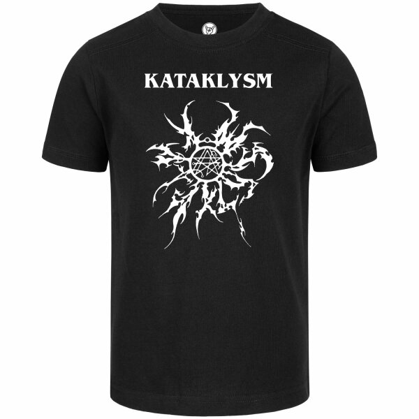 Kataklysm (Logo/Tribal) - Kinder T-Shirt, schwarz, weiß, 116