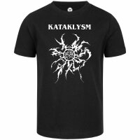 Kataklysm (Logo/Tribal) - Kinder T-Shirt, schwarz, weiß, 128