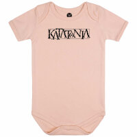 Katatonia (Logo) - Baby bodysuit, pale pink, black, 56/62