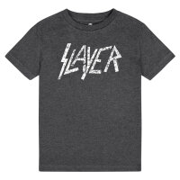 Slayer (Logo) - Kids t-shirt, charcoal, white, 116