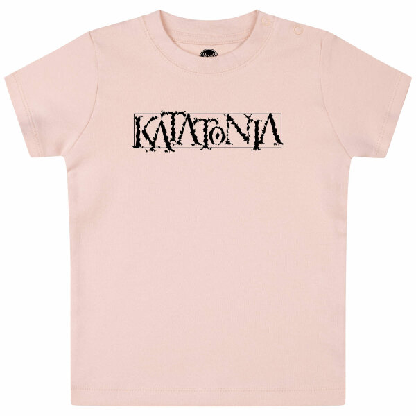 Katatonia (Logo) - Baby T-Shirt, hellrosa, schwarz, 56/62