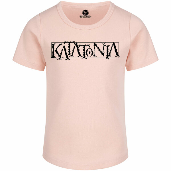 Katatonia (Logo) - Girly Shirt, hellrosa, schwarz, 104