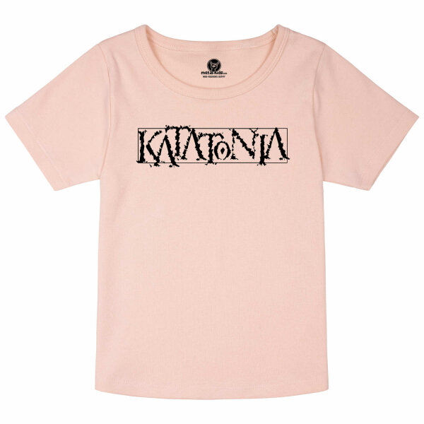 Katatonia (Logo) - Girly Shirt, hellrosa, schwarz, 104