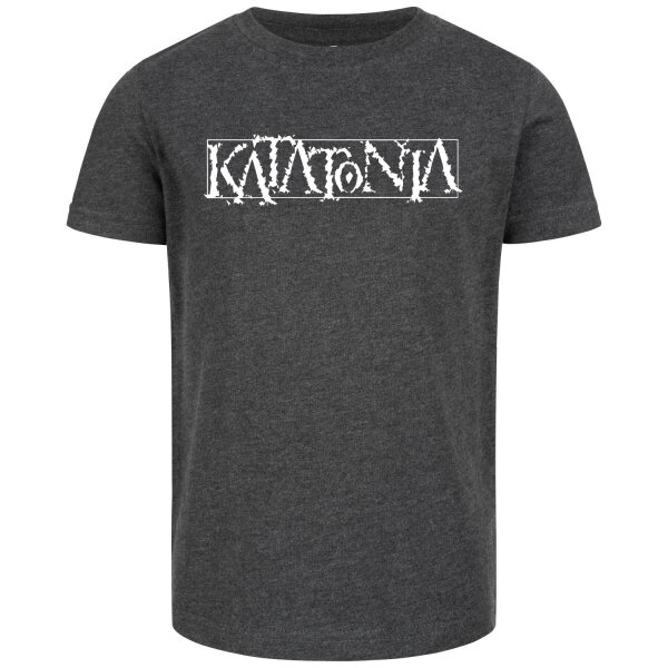 Katatonia (Logo) - Kinder T-Shirt, charcoal, weiß, 104