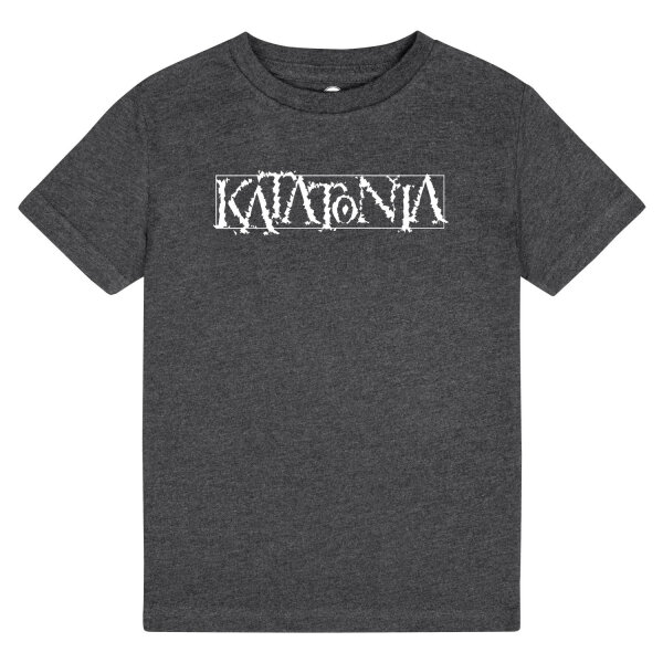 Katatonia (Logo) - Kinder T-Shirt, charcoal, weiß, 116