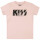 KISS (Distressed Logo) - Baby T-Shirt, hellrosa, schwarz, 68/74