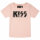 KISS (Distressed Logo) - Girly Shirt, hellrosa, schwarz, 104
