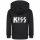 KISS (Distressed Logo) - Kids zip-hoody, black, white, 116