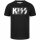 KISS (Distressed Logo) - Kids t-shirt, black, white, 92