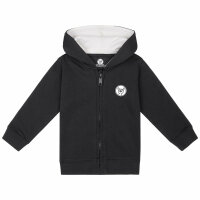 Manegarm (Logo) - Baby zip-hoody, black, white, 56/62