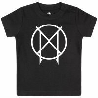 Manegarm (Logo) - Baby T-Shirt, schwarz, weiß, 80/86