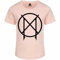 Manegarm (Logo) - Girly Shirt, hellrosa, schwarz, 104