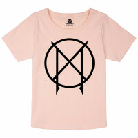 Manegarm (Logo) - Girly Shirt, hellrosa, schwarz, 104