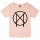 Manegarm (Logo) - Girly Shirt, hellrosa, schwarz, 116