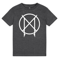 Manegarm (Logo) - Kinder T-Shirt, charcoal, weiß, 116