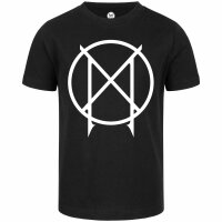 Manegarm (Logo) - Kinder T-Shirt - schwarz - weiß -...