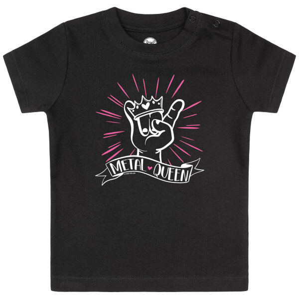 metal queen - Baby t-shirt, black, multicolour, 56/62