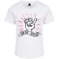 metal queen - Girly Shirt, weiß, mehrfarbig, 116