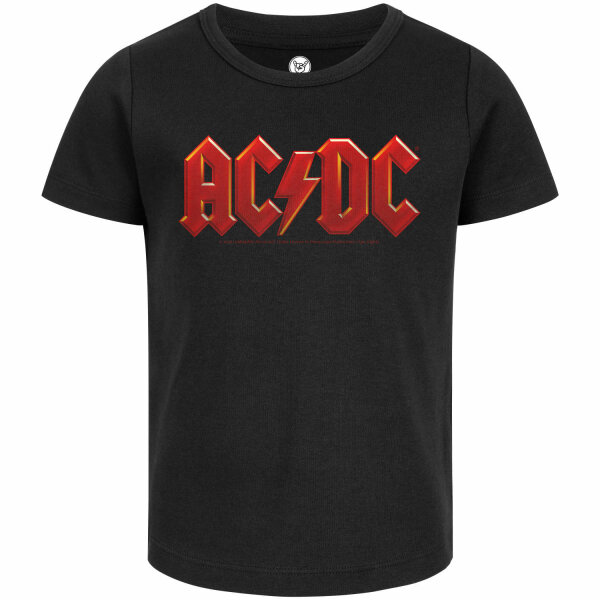 AC/DC (Logo Multi) - Girly Shirt, schwarz, mehrfarbig, 140