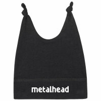 metalhead - Baby Mützchen, schwarz, weiß, one size