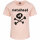 metalhead - Girly shirt, pale pink, black, 104