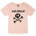 metalhead - Girly shirt, pale pink, black, 104