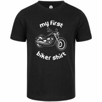 my first biker shirt - Kids t-shirt - black - white - 128