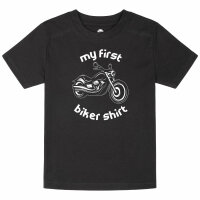 my first biker shirt - Kinder T-Shirt, schwarz, weiß, 128
