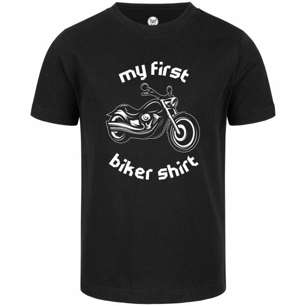 my first biker shirt - Kids t-shirt, black, white, 152