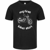 my first biker shirt - Kids t-shirt, black, white, 152