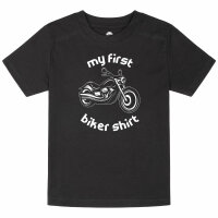 my first biker shirt - Kids t-shirt, black, white, 152