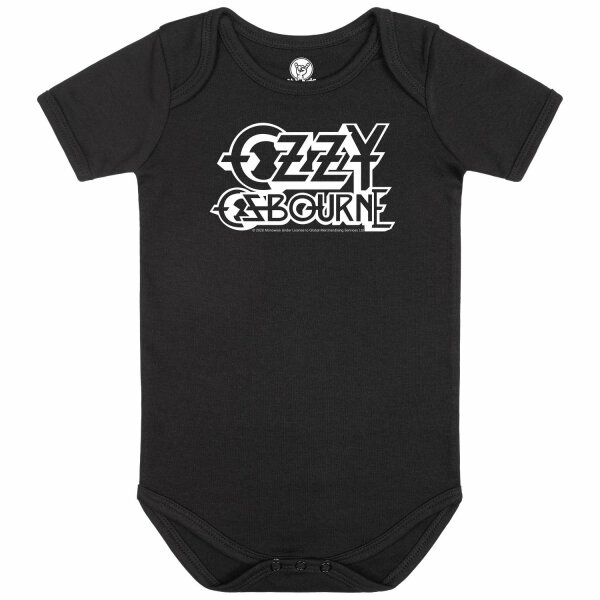 Ozzy Osbourne (Logo) - Baby Body, schwarz, weiß, 56/62
