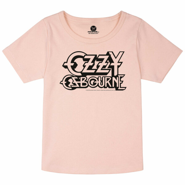 Ozzy Osbourne (Logo) - Girly Shirt, hellrosa, schwarz, 116