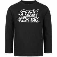 Ozzy Osbourne (Logo) - Kinder Longsleeve, schwarz, weiß, 104