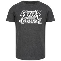 Ozzy Osbourne (Logo) - Kinder T-Shirt, charcoal, weiß, 164