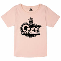 Ozzy Osbourne (Skull) - Girly shirt, pale pink, black, 104