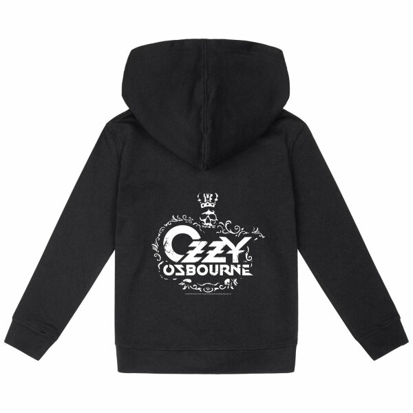 Ozzy Osbourne (Skull) - Kids zip-hoody, black, white, 140