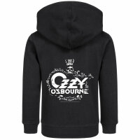 Ozzy Osbourne (Skull) - Kids zip-hoody, black, white, 140