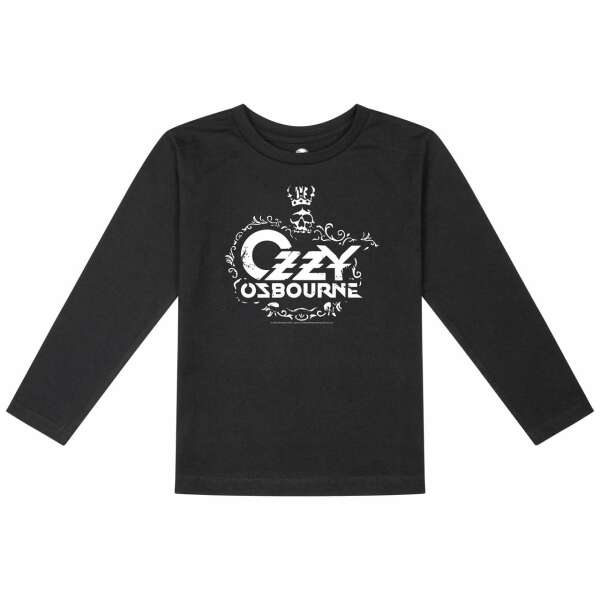 Ozzy Osbourne (Skull) - Kids longsleeve, black, white, 104