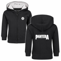 Pantera (Logo) - Baby Kapuzenjacke, schwarz, weiß, 56/62