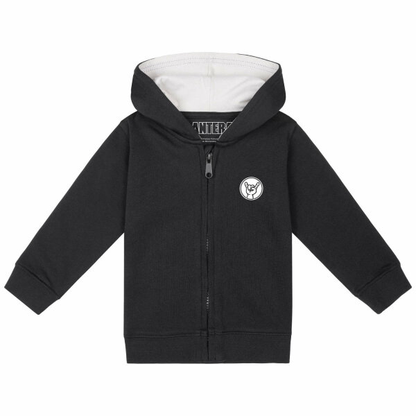 Pantera (Logo) - Baby zip-hoody, black, white, 80/86