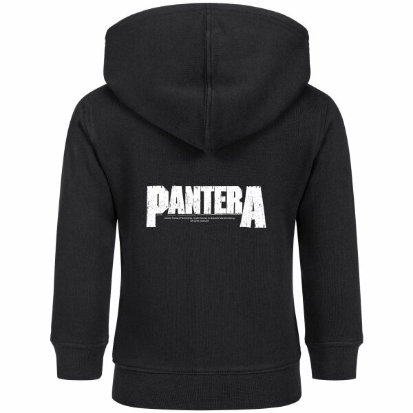 Pantera (Logo) - Baby zip-hoody, black, white, 80/86