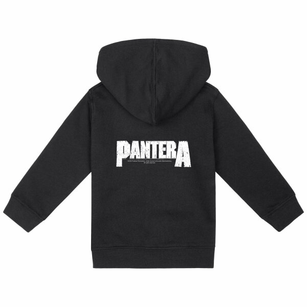 Pantera (Logo) - Baby zip-hoody, black, white, 80/86