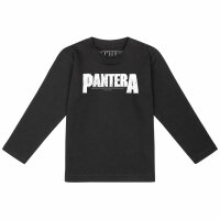 Pantera (Logo) - Baby Longsleeve - schwarz - weiß -...