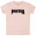 Pantera (Logo) - Baby T-Shirt, hellrosa, schwarz, 56/62
