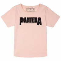 Pantera (Logo) - Girly shirt, pale pink, black, 104