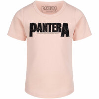 Pantera (Logo) - Girly shirt, pale pink, black, 128