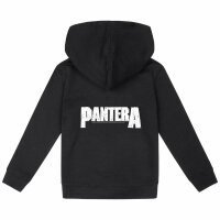 Pantera (Logo) - Kids zip-hoody, black, white, 104