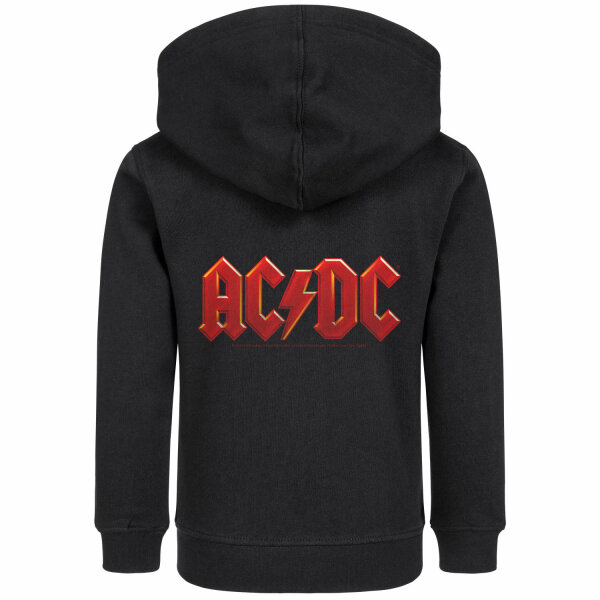 AC/DC (Logo Multi) - Kinder Kapuzenjacke, schwarz, mehrfarbig, 104